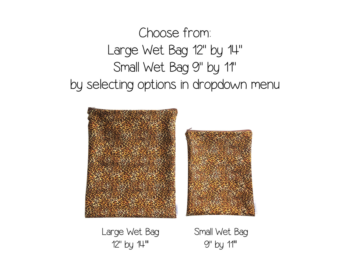 Cheetah Print Wet Bag