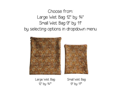 Cheetah Print Wet Bag