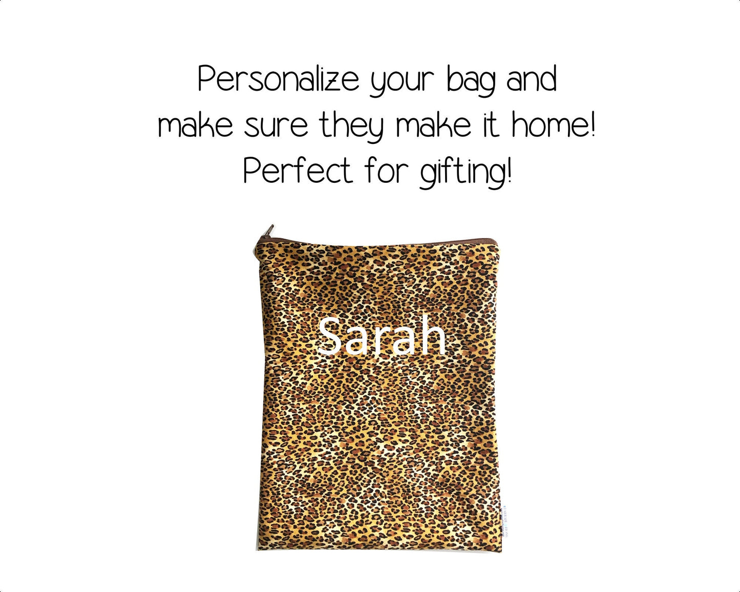 Cheetah Print Wet Bag