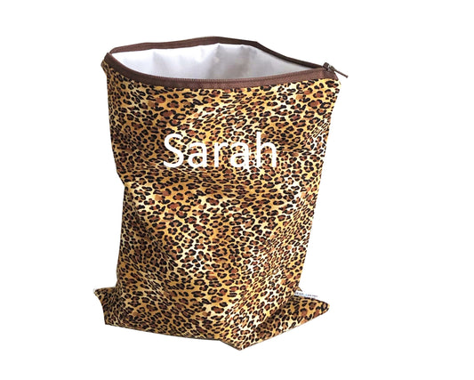 Cheetah Print Wet Bag