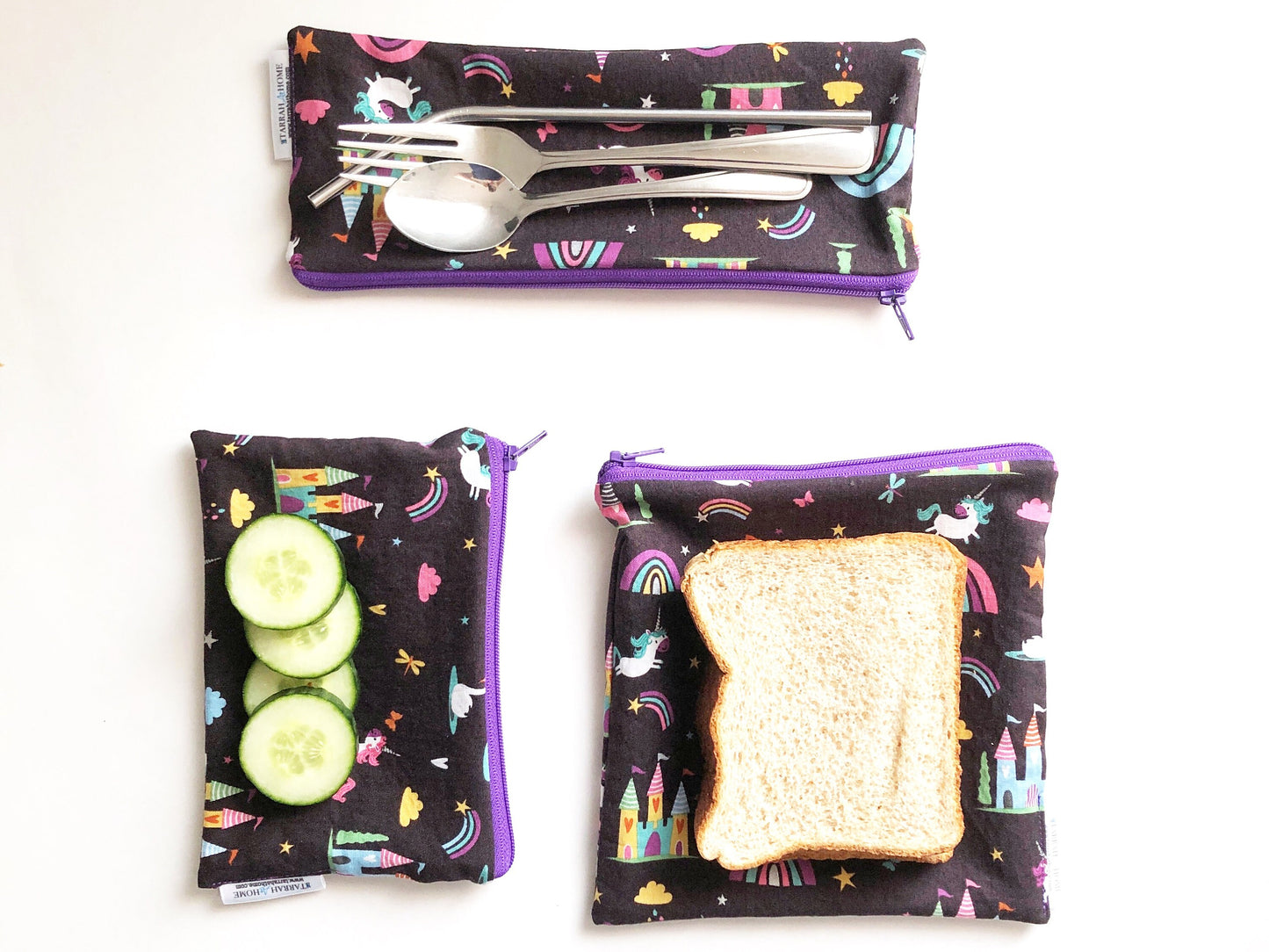 Unicorn Kingdom Reusable Food Bags
