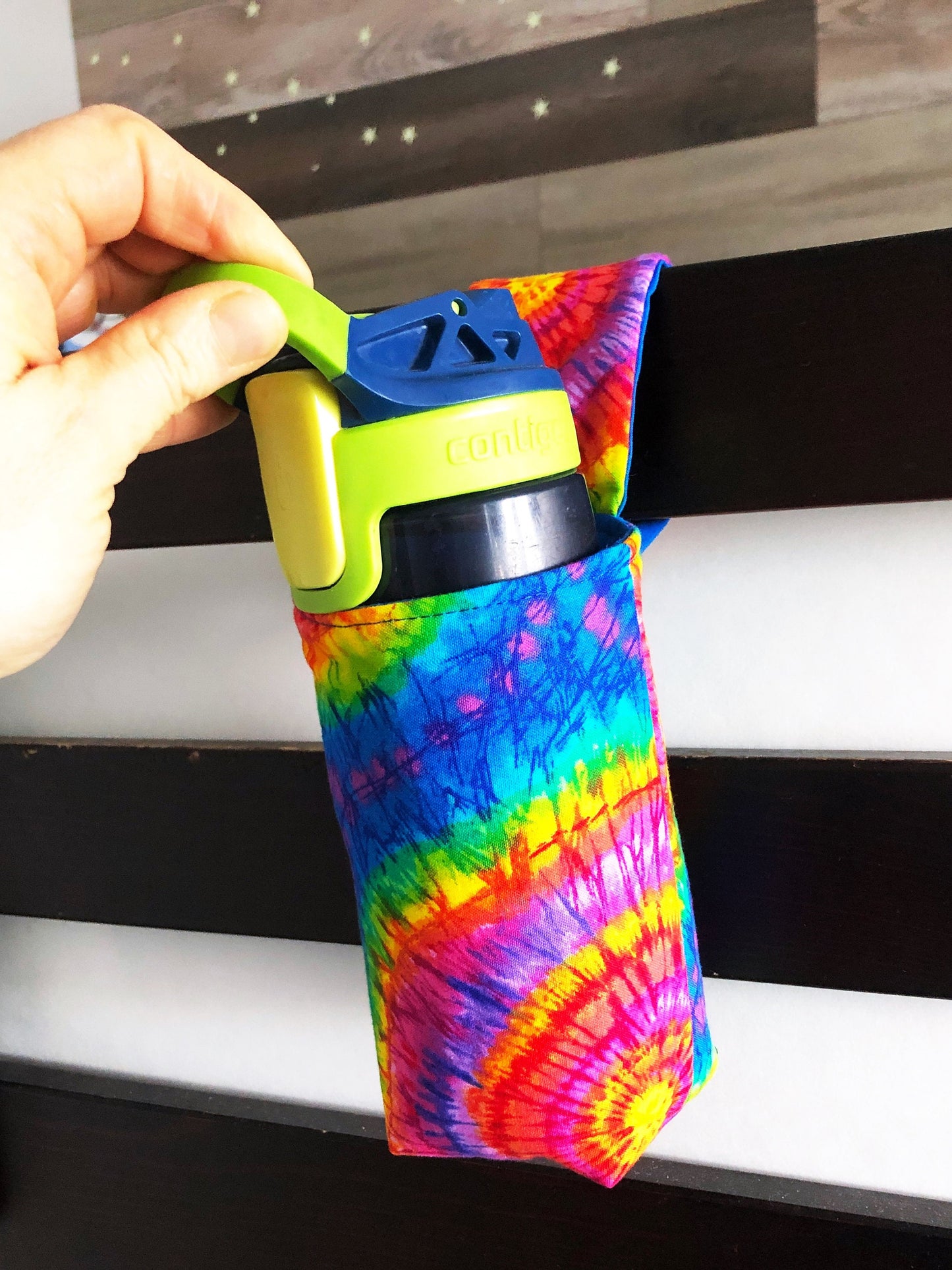 Hanging Drink/Accessory Holder in Tie-Dye