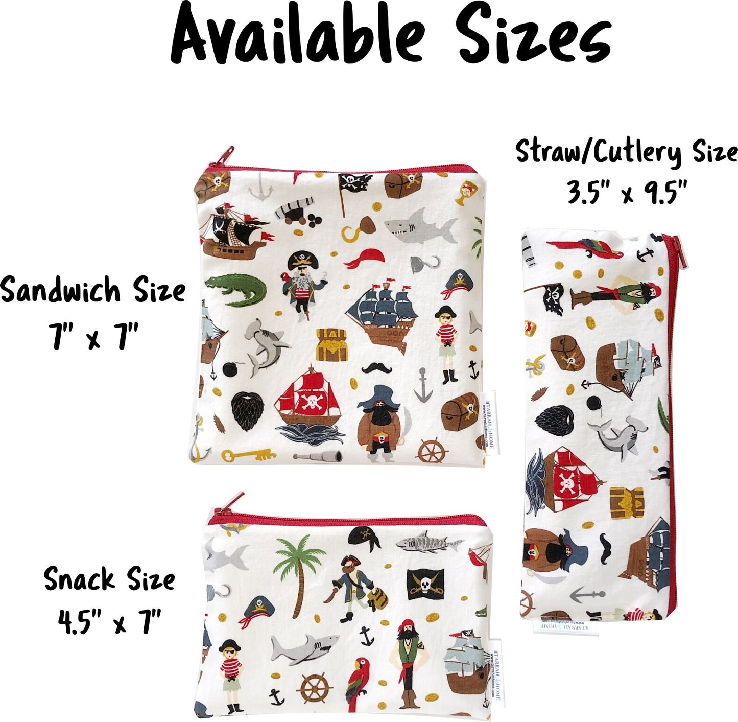 Bundle Pirate Theme Reusable Bags