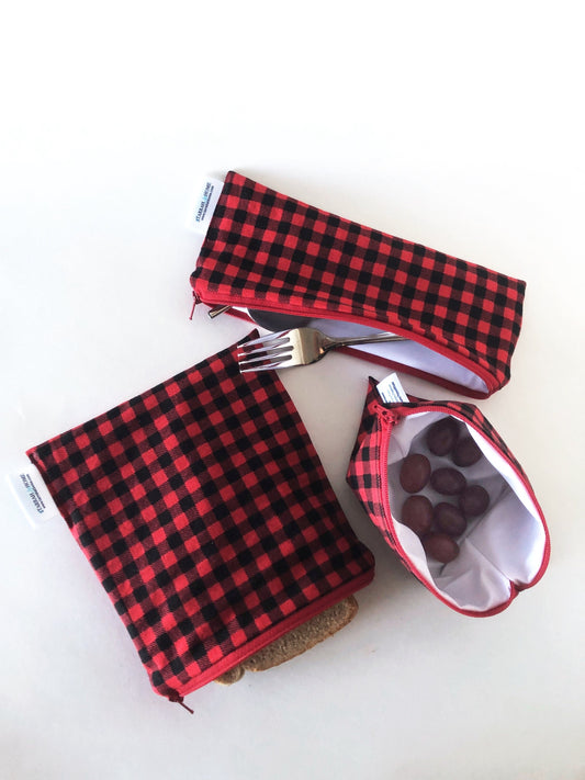 Personalized Eco Conscious Reusable Snack and Sandwich Food Bags