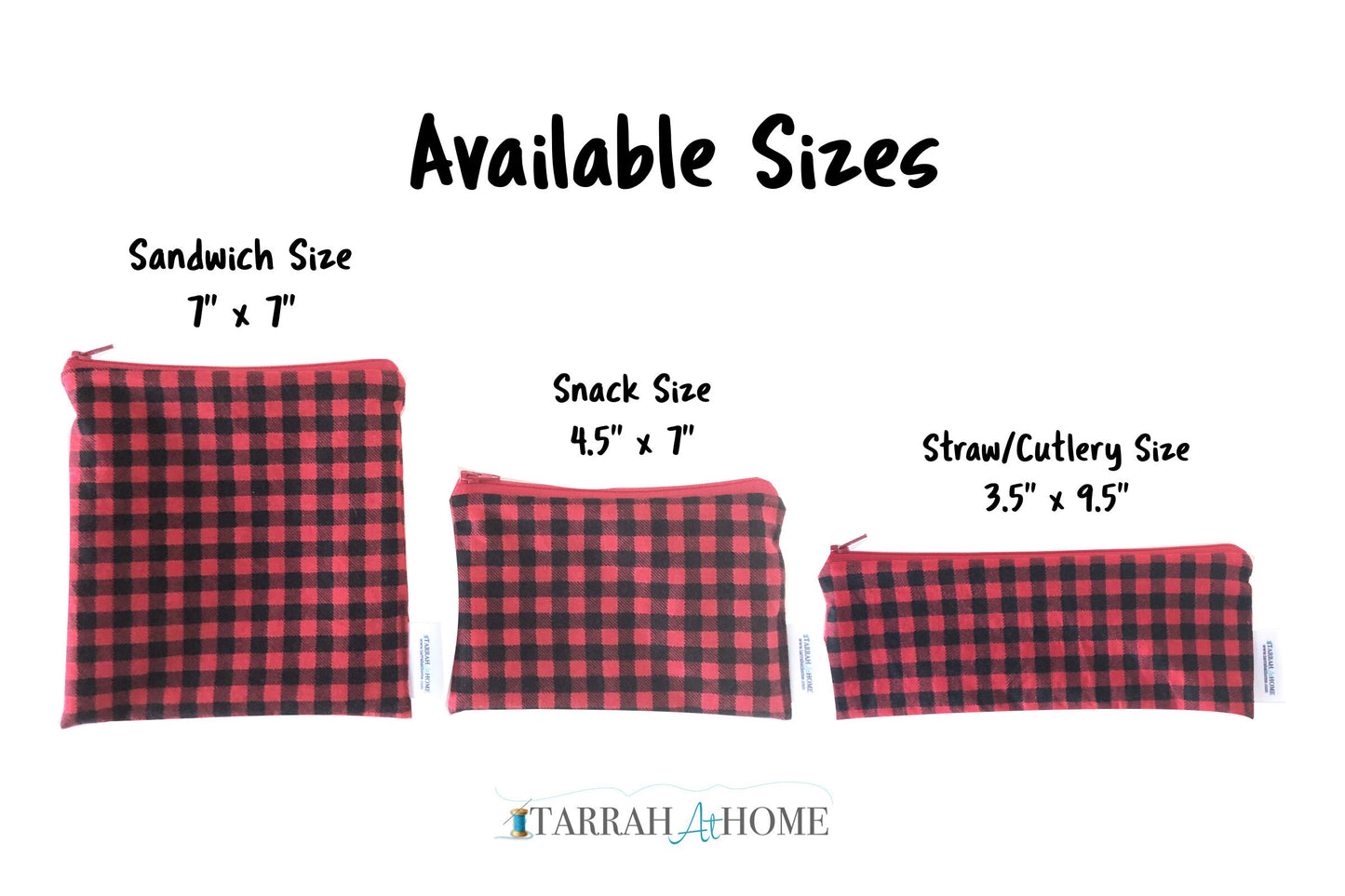 Personalized Eco Conscious Reusable Snack and Sandwich Food Bags