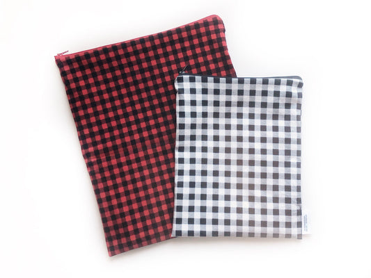 Buffalo Plaid Wet Bags